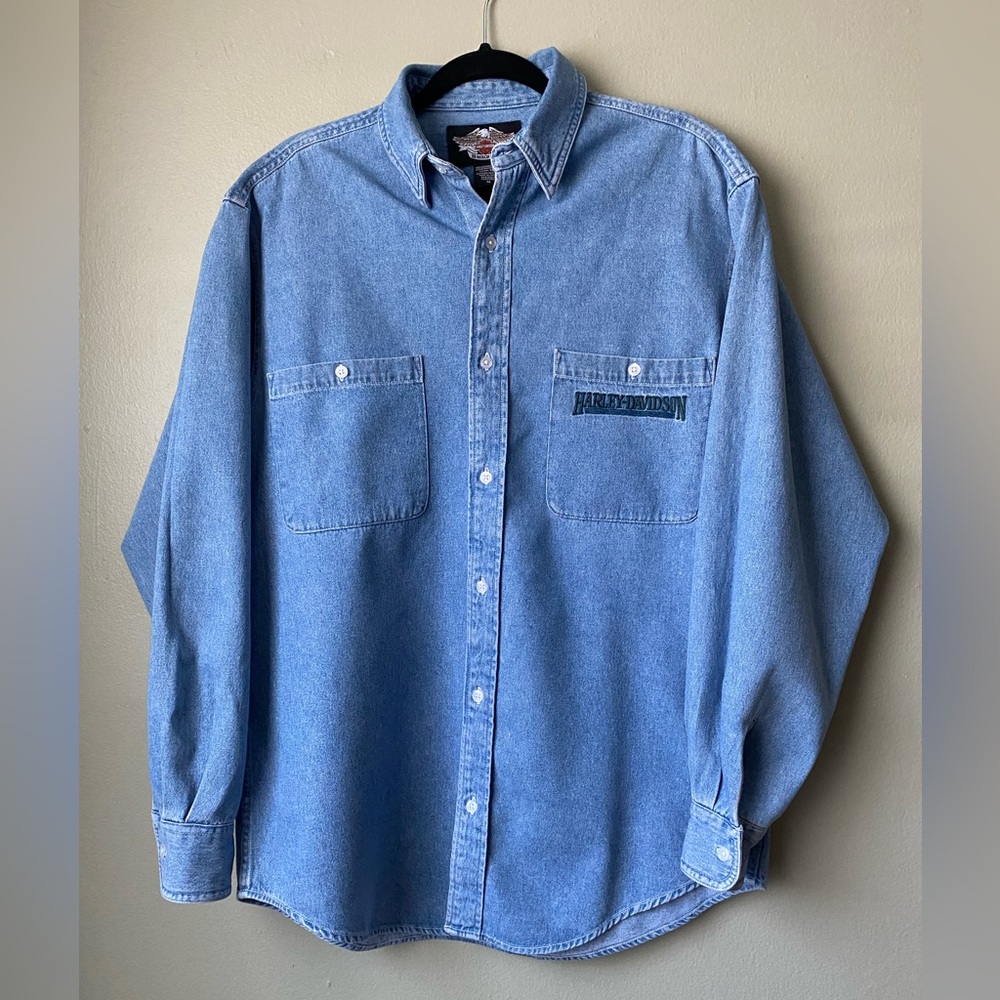 Men’s Harley Davidson Denim Long Sleeve